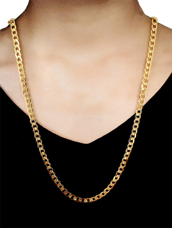 manohar Rold Gold Gold Plated Chain for Men and Women (size-21") (MG330) Gold-plated Plated Brass Chain