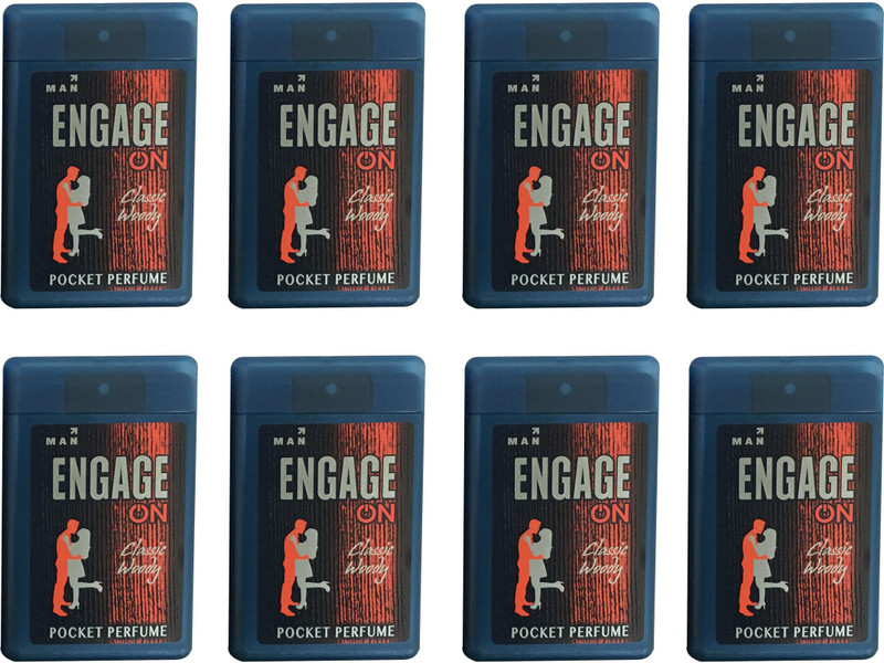 Buy Engage CLASSIC WOODY PACK OF 8 Perfume 147.2 ml For Men