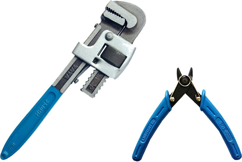 pye 955 wire cutter and 10 inch pipe wrench pack of 2 Power & Hand Tool Kit(2 Tools)