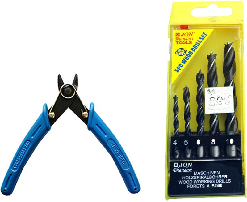 pye 955 wire cutter and 5 pc wood drill bit set pack of 2 Power & Hand Tool Kit(2 Tools)