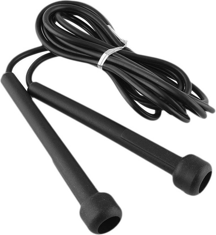 LYCAN Skipping Rope For Men Women Weight Loss Ball Pencil Rope Freestyle Skipping Rope(Black, Length: 20 inch)