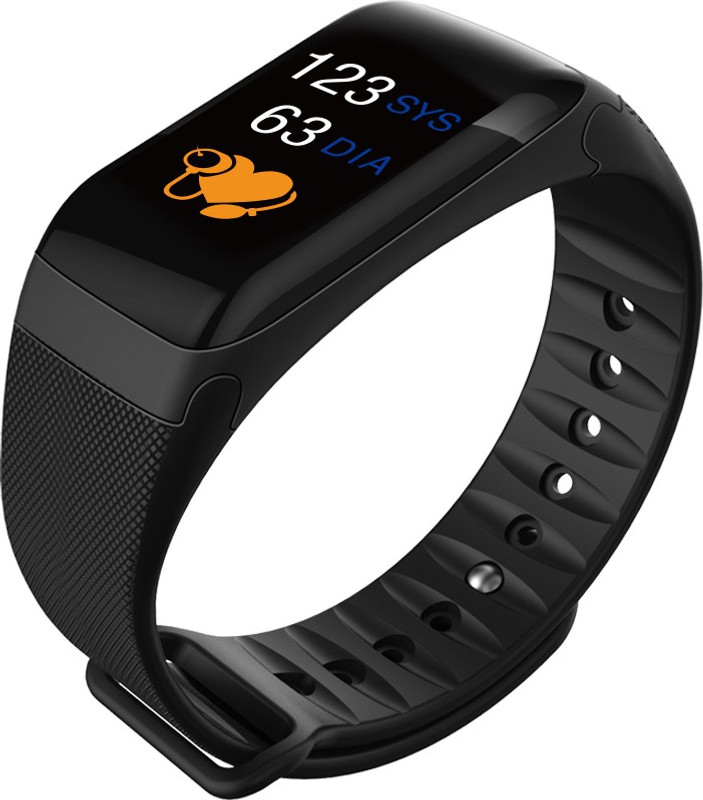 drums F1 plus wearfit charge color smart band(Black Strap, Size : free size)
