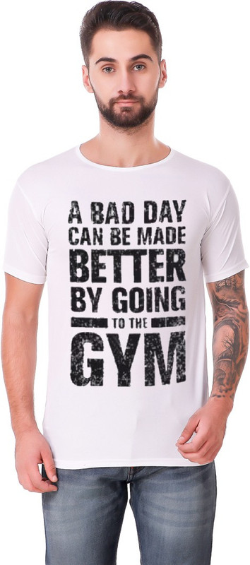 panther sports Graphic Print Men Round Neck White T-Shirt