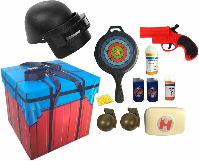 ruhanenterprise PUBG Airbox - AirDrop Box 12 pcs PUBG Helmet & Accessories(Multicolor)