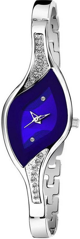 us chopda New Bangle Blue Dial Best Designer Diamond Stunned Metel Bracelet Watch NW-901 watch Analog Watch  - For Women