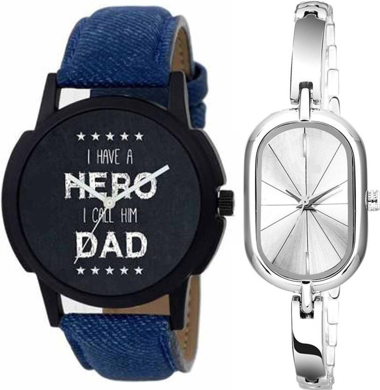 us chopda New Best Combo pack Two Stylish Designer Multicolour Dial Bracelet Watch For Boys & Girls NW-91 Analog Watch  - For Men & Women