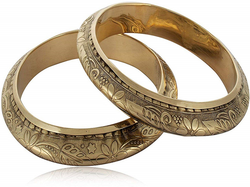 mi overseas Brass Gold-plated Bangle Set
