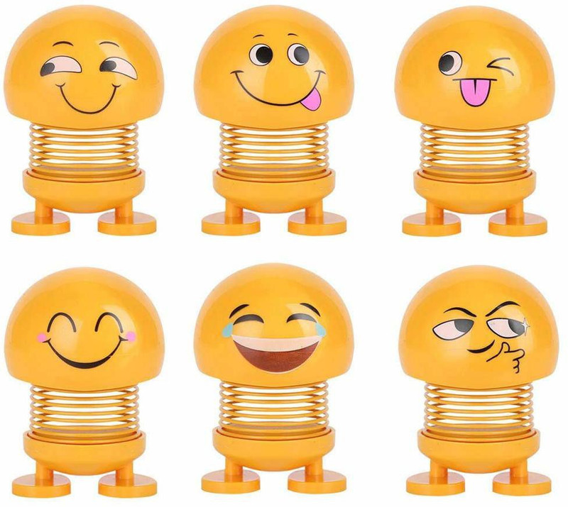 smiley spring doll for car