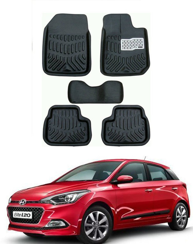 EIAC Plastic 3D Mat For  Hyundai Elite i20(Black)