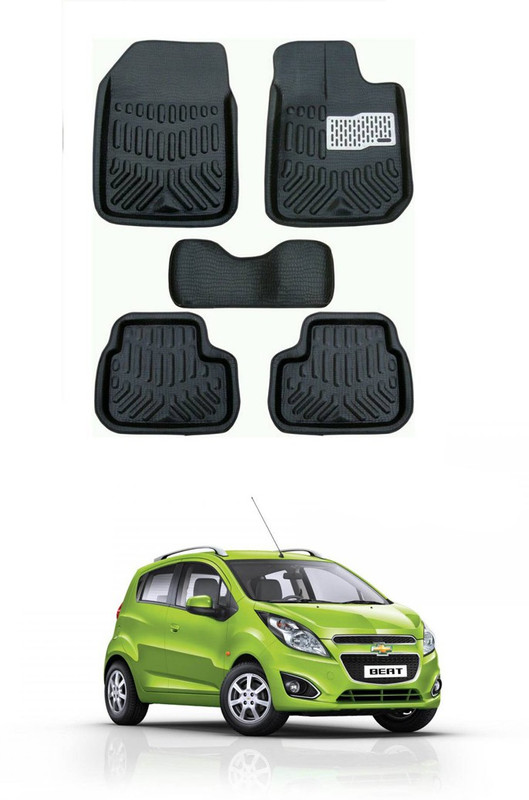 EIAC Plastic 3D Mat For Chevrolet Beat(Black)