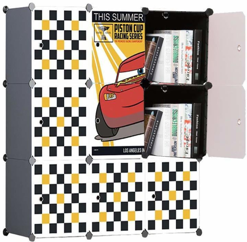 GTC Multi Use Clothes Wardrobe DIC-014 PVC Collapsible Wardrobe(Finish Color - Multicolor)