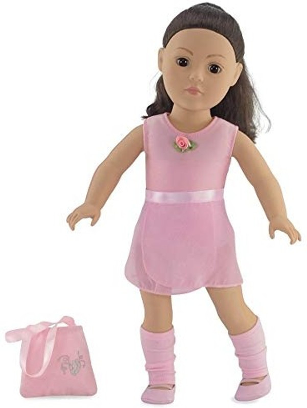 Emily Rose Doll Clothes Fits 18 American Girl Dolls 5 Piece Ballerina(Multicolor)