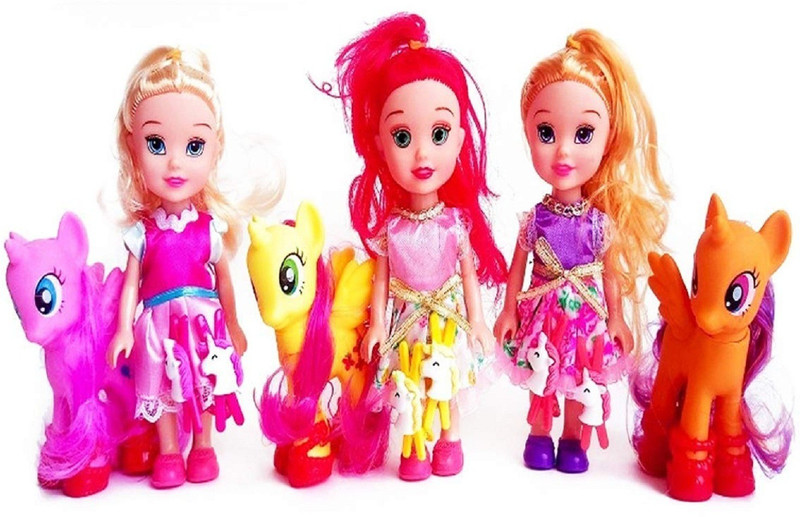 ruhanenterprise Dream Princess Doll, Soft Doll Figure with Ideal Kids Toys for Girls(Multicolor)
