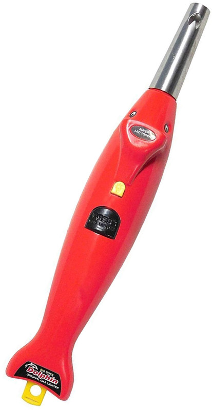 PREMIUM E COMMERCE Kitchen Electronic Gas Lighter 2 In 1 Dolphin Shape With Led Torch Plastic Gas Lighter(Multicolor, Pack of 1)