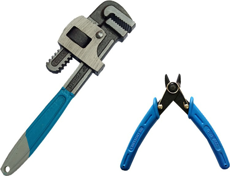 pye wire cutter and 10 inch pipe wrench heavy pack of 2 Power Tool Kit(2 Tools)