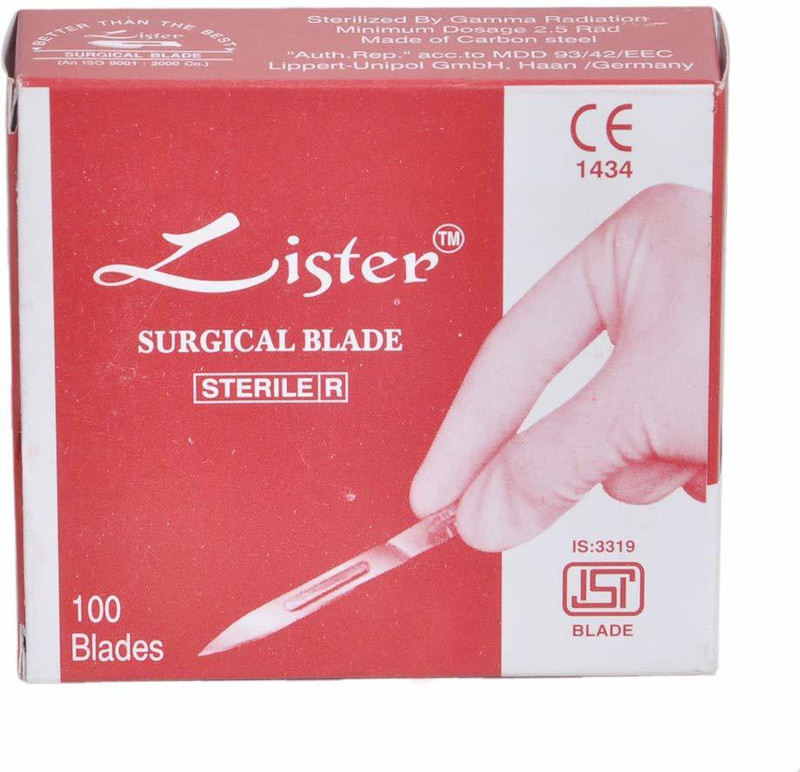 lister High Carbon Steel Surgical Blade Size_15 Surgical Scalpel(Pack of 700)