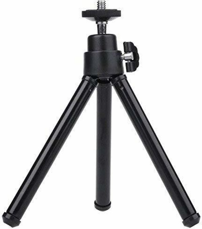 TechGear Universal Mobile Tripod Stand Rotate 360 Degrees Tripod Bracket(Black, Silver, Supports Up to 0.5 g)