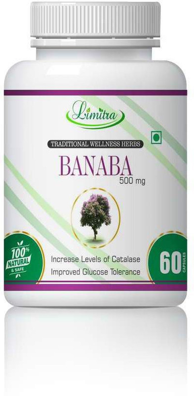 limitra Banaba, Increase levels ofcaralase and improved tolerance 100 Natural(60 Tablets)