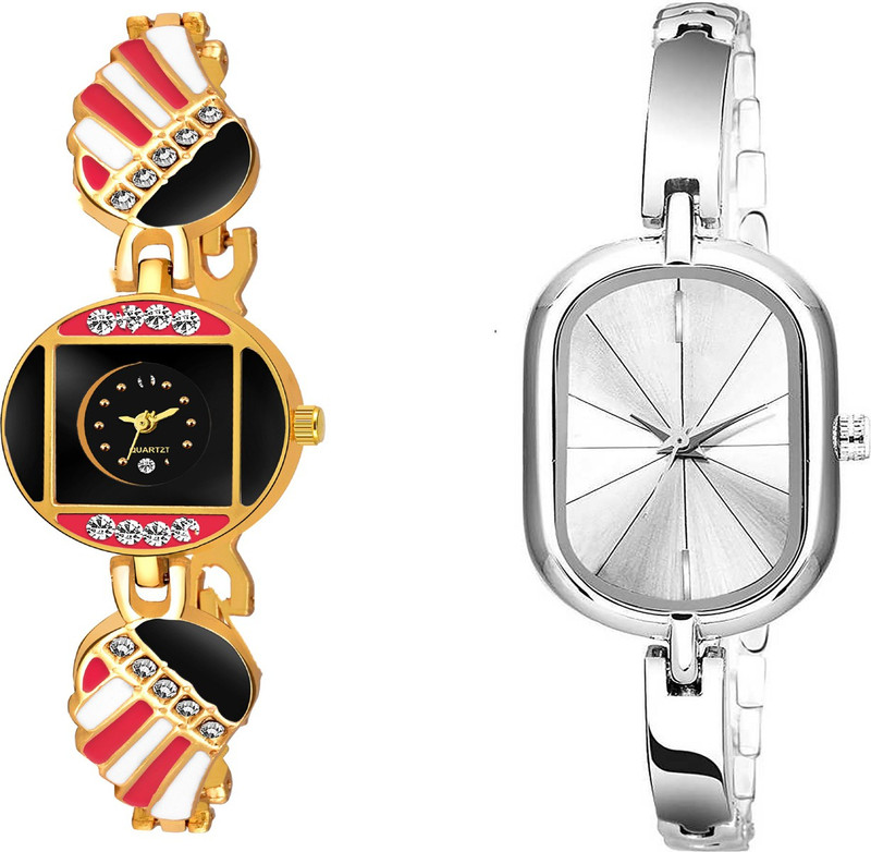 sasy 3513 Best Artist Studded Designer Three Metal Combo For Girls Watch Analog Watch  - For Women