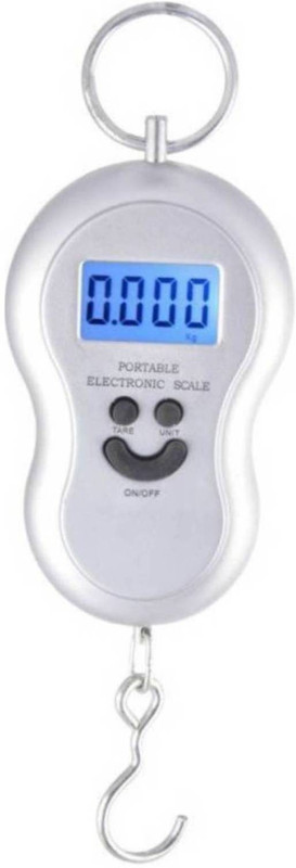Qoibito Pocket Weight Machine Digital 50 KG Travel Luggage Weighing Scale(Silver)