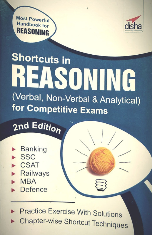 Shortcuts in Reasoning (Verbal, Non-Verbal, Analytical & Critical) for Competitive Exams(English, Paperback, Disha Experts)