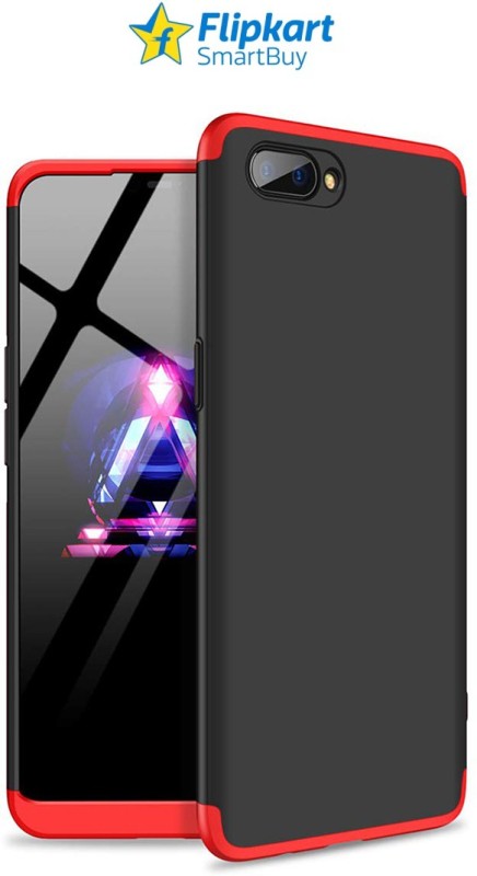 Flipkart SmartBuy Front & Back Case for Realme C2(Red, Black, Dual Protection)