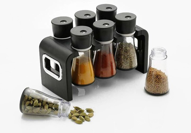 kitchnx Spice Rack, Masala Box 1 Piece Spice Set(Plastic)