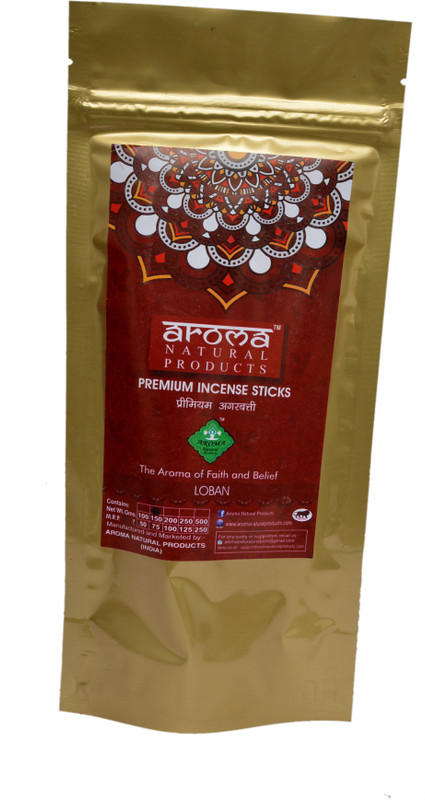 aroma natural products INCENSE STICKS AGARBATTI LOBAN Agarbattis(150 Units)