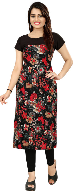 wear2fashion Casual Printed Women Kurti(Multicolor)