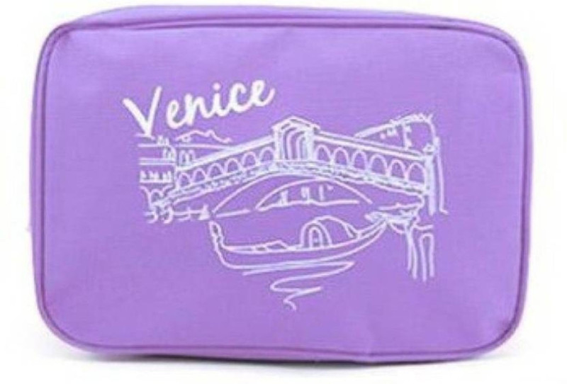 balam traders 1 Cosmetic Makeup Case Organizer Storage Pouch Travel Toiletry Kit Travel Toiletry Kit(Purple)