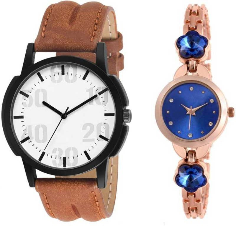 evoto VIRANI ENTERPRISE ROMAN & BLUE STON COMBO WATCH FOR MEN & WOMEN Analog Watch  - For Men & Women