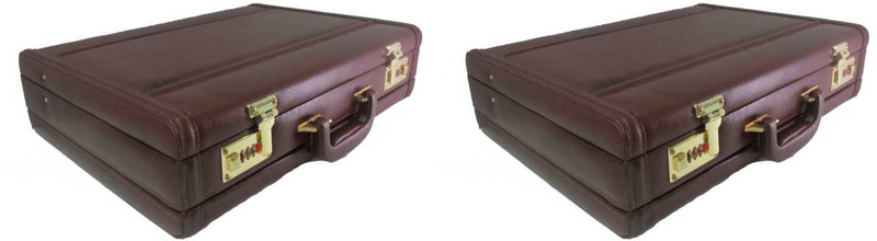 iDODO Business Large Briefcase - For Men & Women (Brown) pack of 2 Medium Briefcase - For Men & Women(Brown)