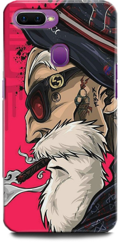 Indicraft Back Cover For Oppo A7 Cph1901 Printed Master Roshi