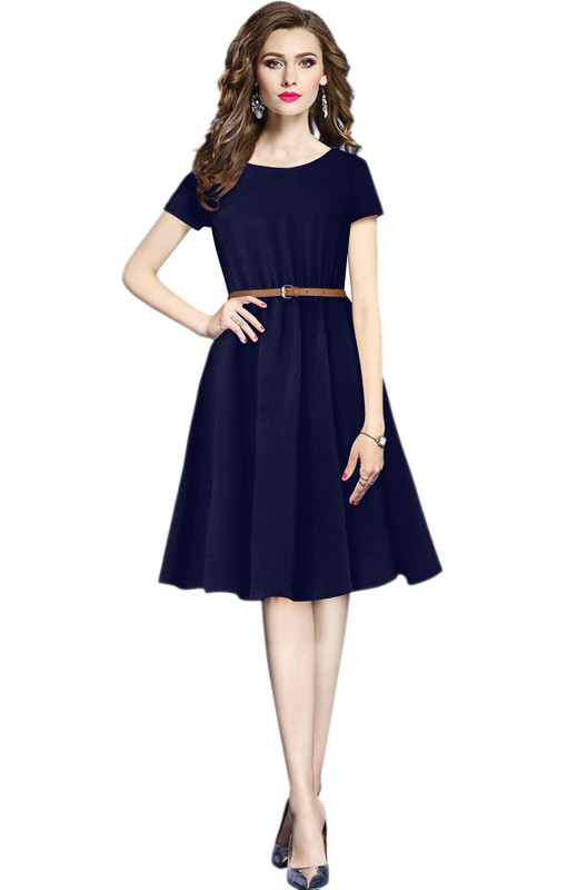 stylerevolver Women A-line Blue Dress