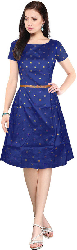 stylerevolver Women A-line Blue Dress
