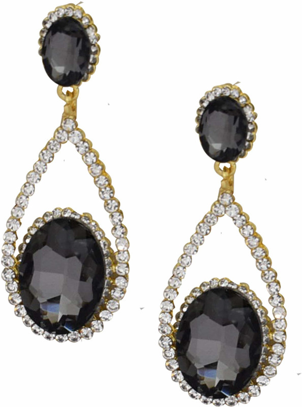 steorra jewels Fancy glass Earings for Women and Girls Cubic Zirconia Glass Drops & Danglers