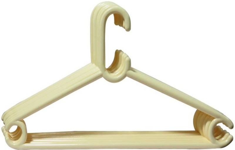sanchay Plastic Pack of 6 Cloth Hangers(Grey)