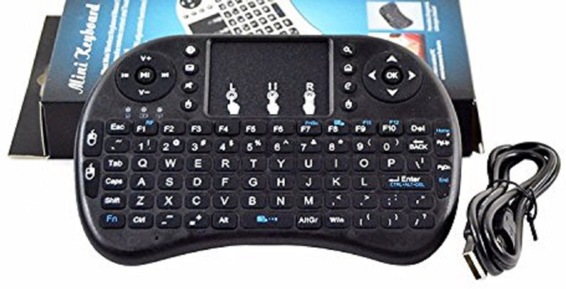 Ideakard X1850 Wireless Handheld Multi-device Keyboard Compatible with Desktop, Laptop, Mac(Black)