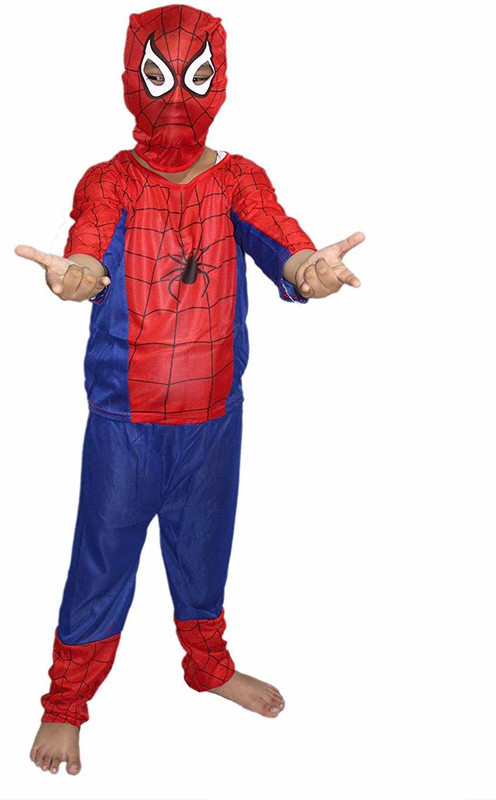 the vibz Spiderman Costume For Kids (Medium (3-4 Yrs) Kids Costume Wear