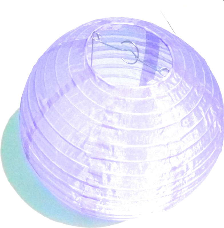 dannu Round Ball Lantern for Diwali Xmas home decoration Green Cloth Hanging Lantern(30 cm X 30 cm, Pack of 1)