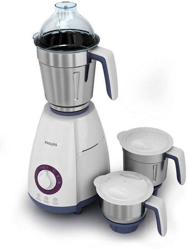 Philips HL7699 H7699/00 WITH 750WATT MOTOR WITH 5YEAR MOTOR WARRANTY 750 Mixer Grinder(White, Grey, 3 Jars)