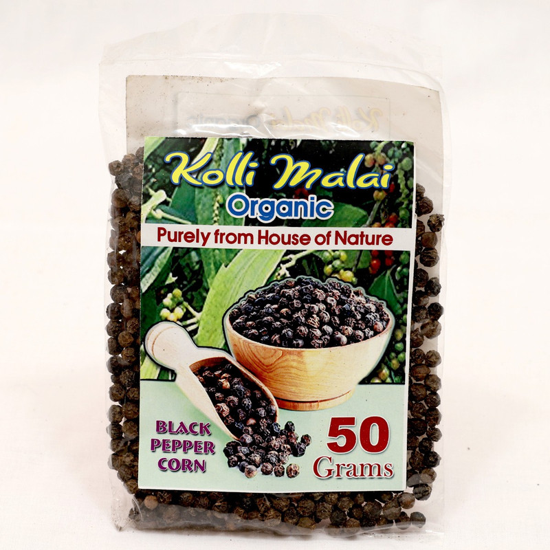 kollimalai organic black pepper(50 g)