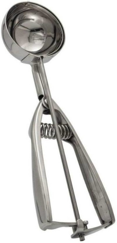 balam traders Stainless Steel Ice Cream Scoop Disposable Stainless Steel Ice-cream Spoon(Pack of 1)