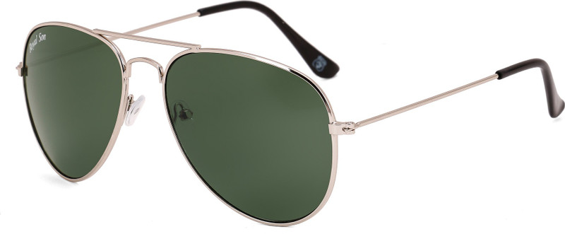 Royal Son Aviator Sunglasses(Green, Silver) Royal Son Aviator Sunglasses(Green, Silver)