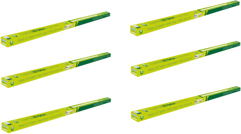 Philips Tarang Bright Straight Linear LED Tube Light(White, Pack of 6)