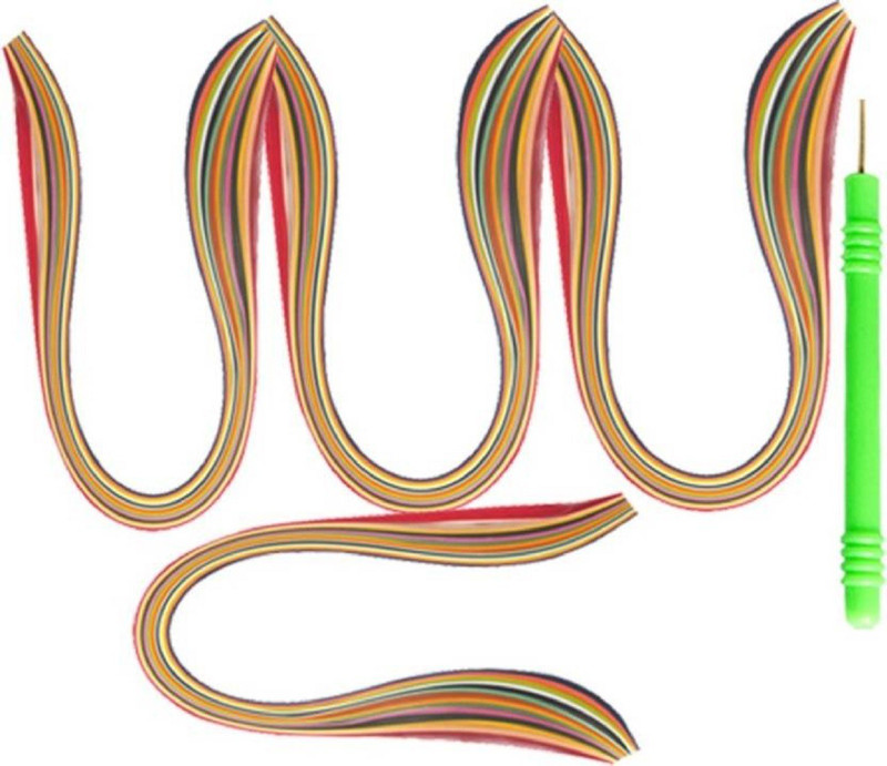 nimi creation Quilling Paper(3mm&5mm) And Needle