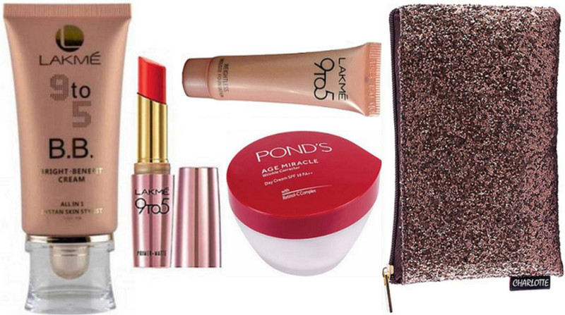 charlotte Bag&9 To 5 B.B. Bright Benefit Cream Foundation(5 Items in the set)