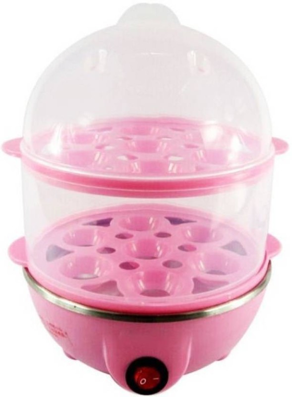 Zeom Double Layer Egg Boiler  (2 L, Pink) Egg Cooker(14 Eggs)