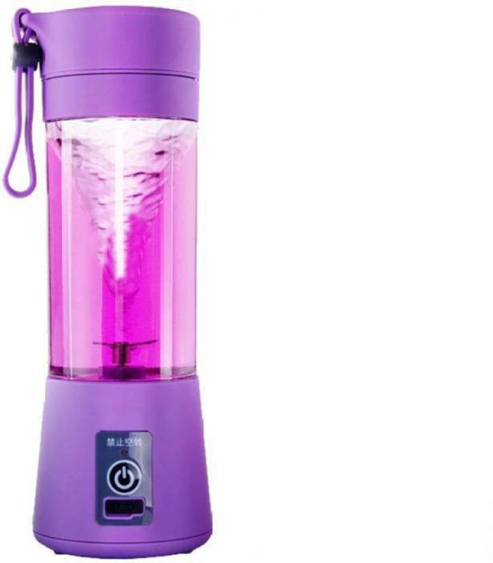 lazybear Rechargeable Portable Electric Mini USB Juicer Bottle Blender for Making Juice, Shake, Smoothies , Travel Juicer For Fruits And Vegetables , Fruit Juicer For All Fruits , Juice Maker Machine , Juicer Hand Machine 12 Juicer (Multicolor, 1 Jar) Mixer Juicer Jar(380 ml)