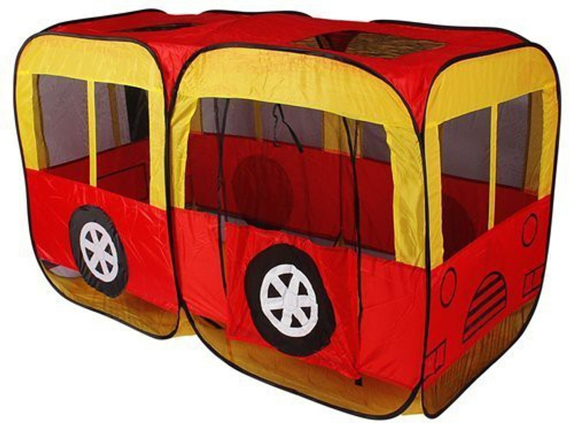 latest radhe Engine Pop Up Kids Play Tent House Pretend Play Indoor Outdoor Toy(Multicolor)